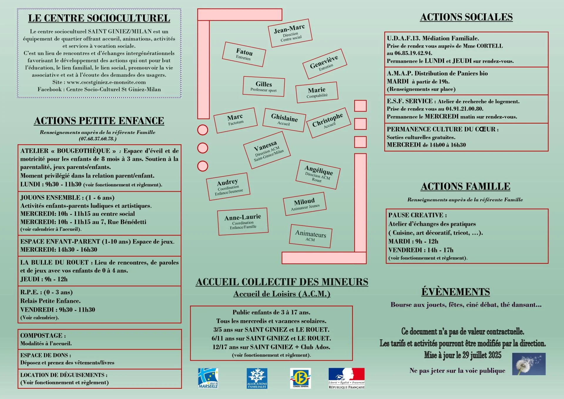 Plaquette 2025/2026 verso